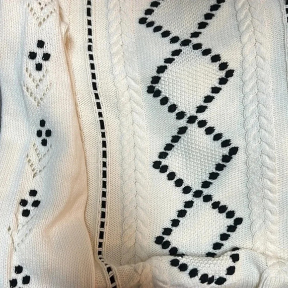 TALBOTS NWT Boatneck Cable Knit Velvet Ribbon PXL‎ - Picture 7 of 8